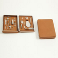 Manicure Set - Tan Leather